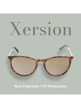 XERSION Metal & Plastic Keyhole Round Sunglasses
